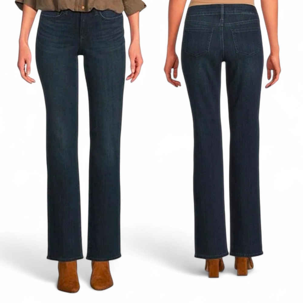 NYDJ Marilyn LiftXTuck Cool Embrace Straight Leg Jeans in Deep Indigo 8